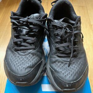 HOKA BONDI SR Womens Shoes 8 BLACK BBLC Slip & Water Resistant Running Sneakers